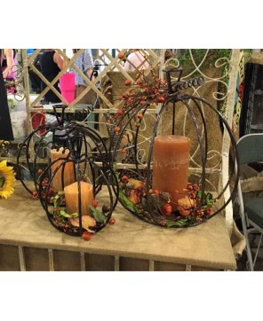 Handmade Rustic Metal Pumpkin for Fall and Year-Round Décor