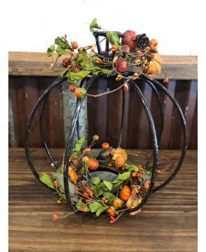 Handmade Rustic Metal Pumpkin for Fall and Year-Round Décor