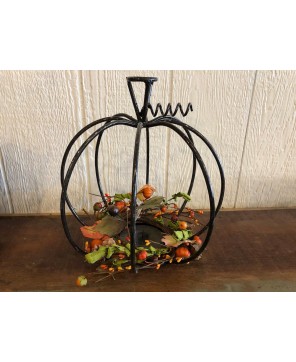 Handmade Rustic Metal Pumpkin for Fall and Year-Round Décor