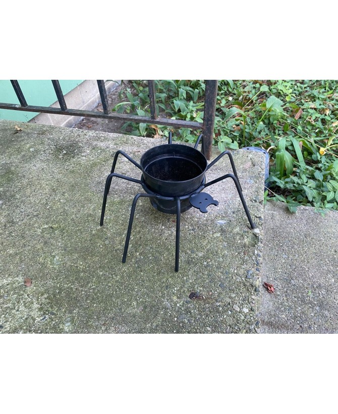 Handmade Spider Flower Pot Pumpkin Holder for Fall Décor