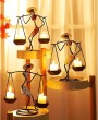 Retro Wrought Iron Candle Holders