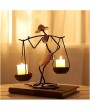 Retro Wrought Iron Candle Holders