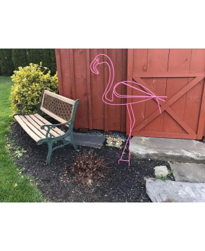 Large Pink Flamingo Yard Art