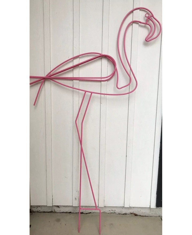 Large Pink Flamingo Yard Art