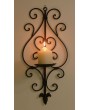 Wrought Iron Scroll Wall Candle Holder - Elegant Home Decor