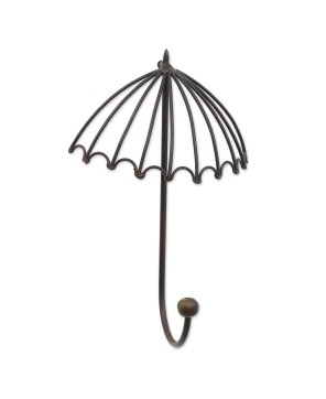 Handcrafted Whimsical Umbrella Iron Wall Hook