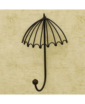 Handcrafted Whimsical Umbrella Iron Wall Hook