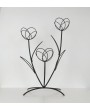 Vintage 1950s French Iron Flower Pot Stand - Elegant Mid-Century Décor
