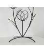 Vintage 1950s French Iron Flower Pot Stand - Elegant Mid-Century Décor