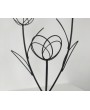 Vintage 1950s French Iron Flower Pot Stand - Elegant Mid-Century Décor