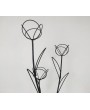 Vintage 1950s French Iron Flower Pot Stand - Elegant Mid-Century Décor