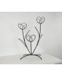 Vintage 1950s French Iron Flower Pot Stand - Elegant Mid-Century Décor