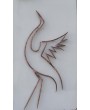 Bird of Paradise Sculpture in Steel & Copper