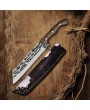 Carbon Steel Hunting Knife with Wood Handle