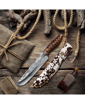 Razor Sharp Hunting Knife with Carbon Steel Blade