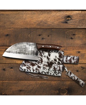 Serbian Chef Knife with Carbon Steel Blade