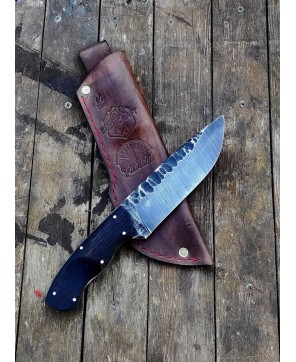 Handmade Bushcraft Knife | Durable Leather Sheath