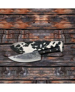 Handmade Carbon Steel Chef Knife with Wood Handle for Precision