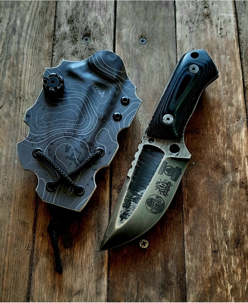 Tactical Combat Knife with Kydex Sheath