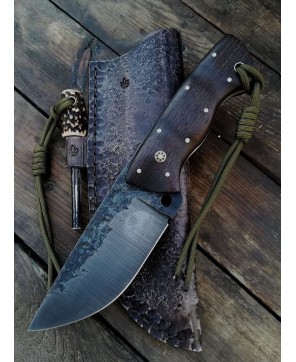 Handmade Hunting Knife with Leather Sheath - Durable & Stylish