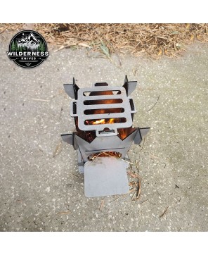 Collapsible Steel Camping Stove for Portable Outdoor Cooking