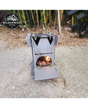 Collapsible Steel Camping Stove for Portable Outdoor Cooking