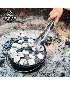 Cast Iron Dutch Oven – Versatile Outdoor Cooking Pot for Campfires