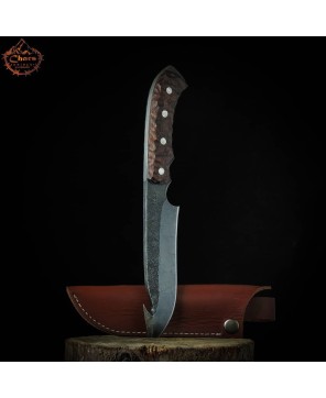 Handcrafted 5160 Carbon Steel Knife with Algarrobo Wood Handle