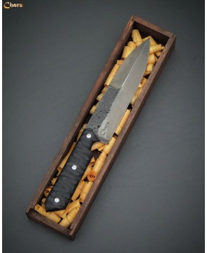 Premium Spear-Point Knife with Micarta Handle