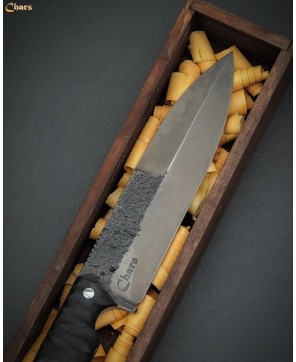 Premium Spear-Point Knife with Micarta Handle