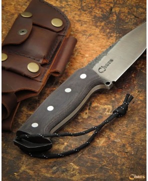 Premium Bushcraft Knife with Carbon Steel Blade