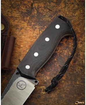 Premium Bushcraft Knife with Carbon Steel Blade