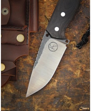 Premium Bushcraft Knife with Carbon Steel Blade