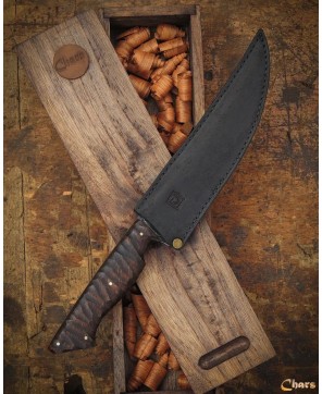 Handcrafted Fillet Knife | 1095 Steel & Saman Wood Handle