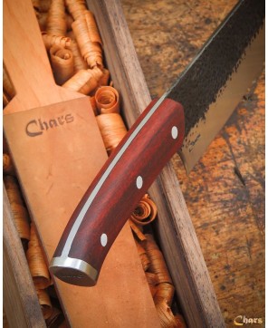 All-Terrain Kitchen Knife | 1095 Steel, Red Shoe Wood Handle