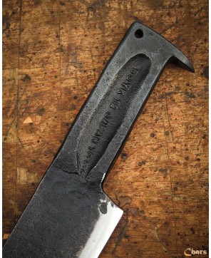 Hand Forged Integral Bowie Knife in 1086 Steel with Gandola Sheath