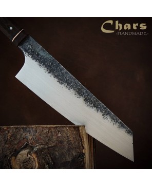 Handcrafted Santoku Knife with 5160 Carbon Steel Blade