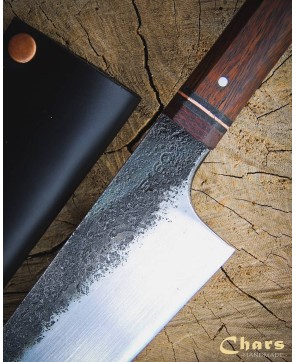 Hand-Forged Caterpillar Steel Kitchen Knife