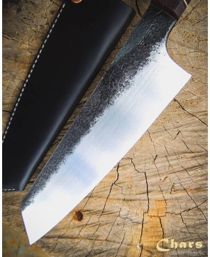 Hand-Forged Caterpillar Steel Kitchen Knife