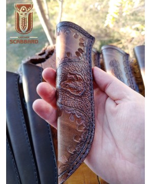 Set of Handmade Leather Knife Sheaths - Premium Quality