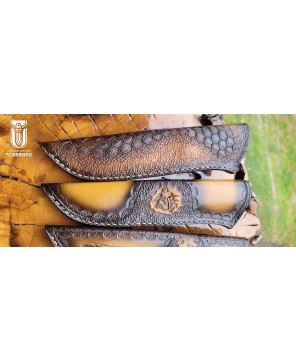 Handcrafted Leather Knife Sheath Set - Premium Quality