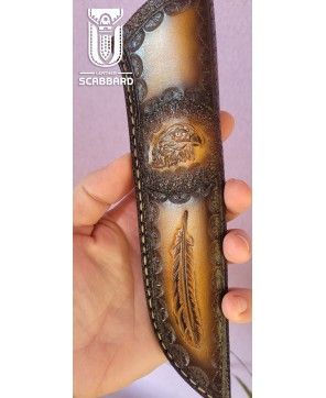 Handcrafted Leather Knife Sheath Set - Premium Quality