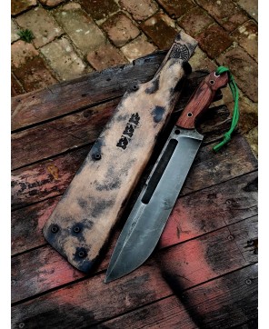 Fixed-Blade Wilderness Bowie Knife | Survival & Hunting