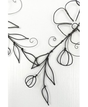 Handmade Wire Heart Wall Décor – Floral Wire Art