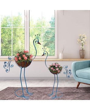 Peacock Metal Planter Set – Indoor & Outdoor Decorative Plant Holders