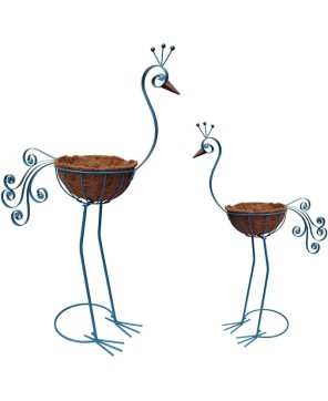 Peacock Metal Planter Set – Indoor & Outdoor Decorative Plant Holders