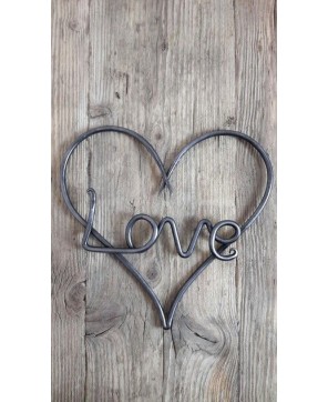 Handcrafted Metal Love Heart – Rustic Wall Décor