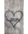 Handcrafted Metal Love Heart – Rustic Wall Décor