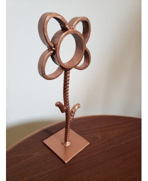 Handcrafted Rebar Flower – Unique Indoor Metal Decor