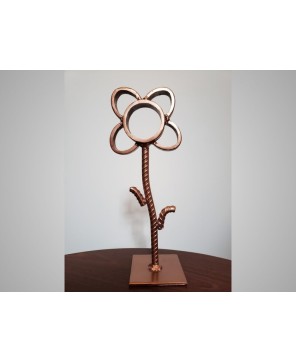 Handcrafted Rebar Flower – Unique Indoor Metal Decor